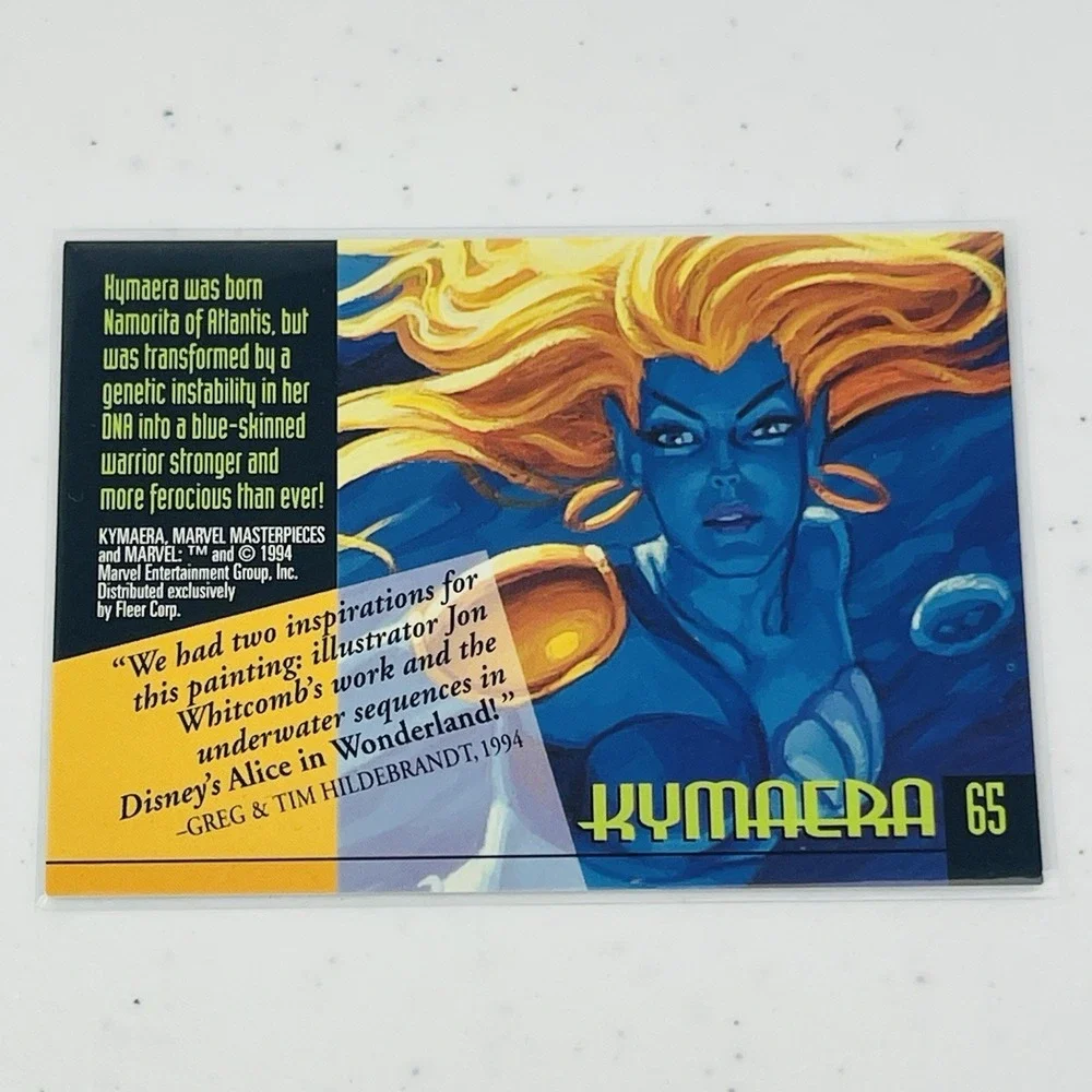 1994 Fleer Marvel Masterpieces Gold Series Kymaera Trading Card Hildebrandt